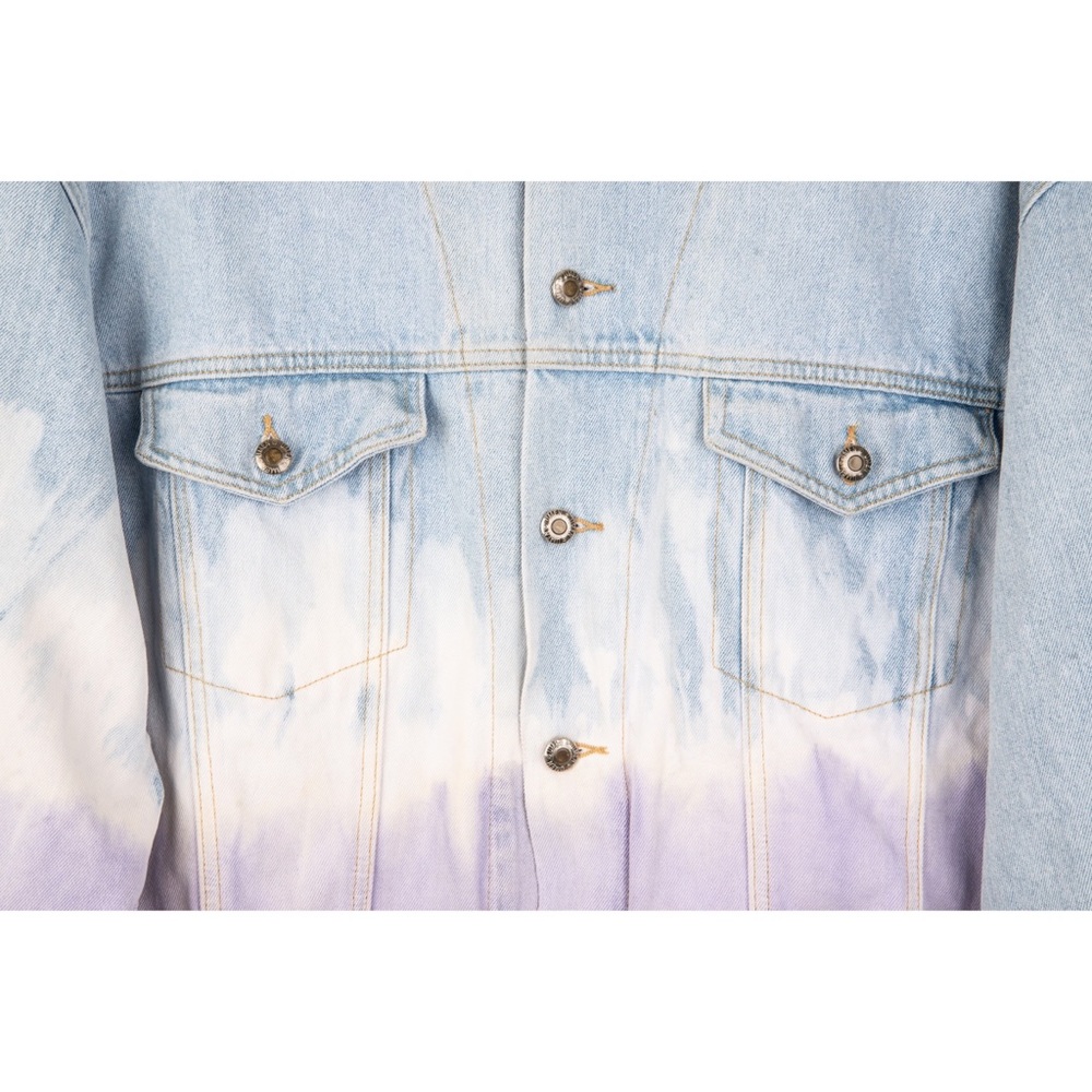 Vintage Bolo Umen Tie Dye Jean Trucker Jacket - Picture 2 of 16